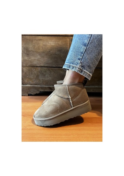 Plush Studıo Kadın Vizon Süet Yarım Bot İçi Peluşlu Kalın Taban Platformlu Ayakkabı Bot Bootie Vizon Vizon Plush Studıo Kadın Vizon Süet Yarım Bot İçi Peluşlu Kalın Taban Platformlu Ayakkabı Bot Bootie Vizon Vizon