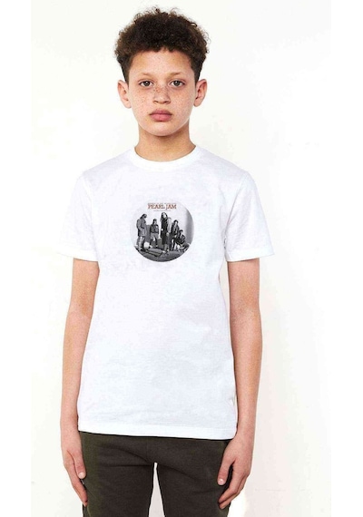 Tshirthane Pearl Jam Jammin In The Windy Baskılı Unisex Çocuk Beyaz T-Shirt