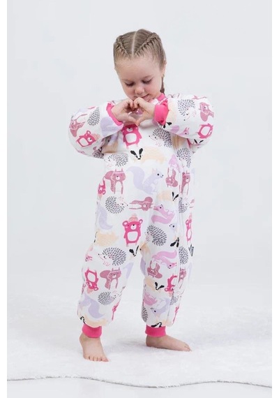 Miniğimin Cicileri Sincap Ve Kirpi Kız Çocuk Elyaf Dolgulu 2.5 Tog Desenli Uyku Tulumu- Pembe Pembe-46339 Miniğimin Cicileri Sincap Ve Kirpi Kız Çocuk Elyaf Dolgulu 2.5 Tog Desenli Uyku Tulumu- Pembe Pembe-46339