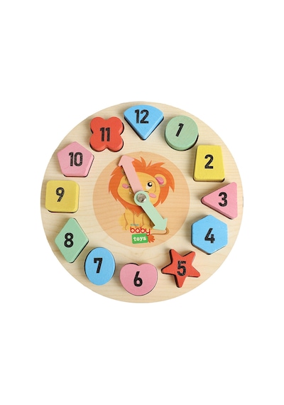 Baby Toys Montessori Ahşap Puzzle Saat Byt-9889