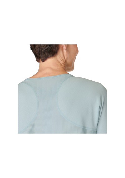 Sweaty Betty Sweaty Betty Breathe Easy Long Sleeve Top Kadın Mavi Koşu Tişört 44046 Yeşil