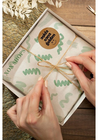 Aşkla Sana Geldim Kraft Sticker 3x3cm St2264 Çok Renkli
