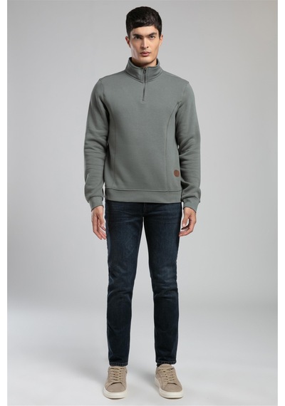 Lee Cooper Ceaser Erkek Dik Yaka Sweatshirt Çağla Yeşili-21021 Çağla Yeşili