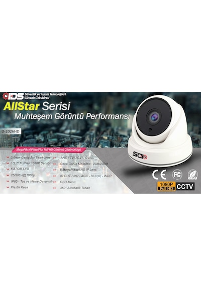 Ids - 6 Kameralı 1080P Fullhd 5Mp Sony Lensli Kamera Seti - 2026