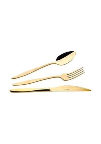 Özlife Dzel-389 Ela 36 Parça Çatal Kaşık Gold