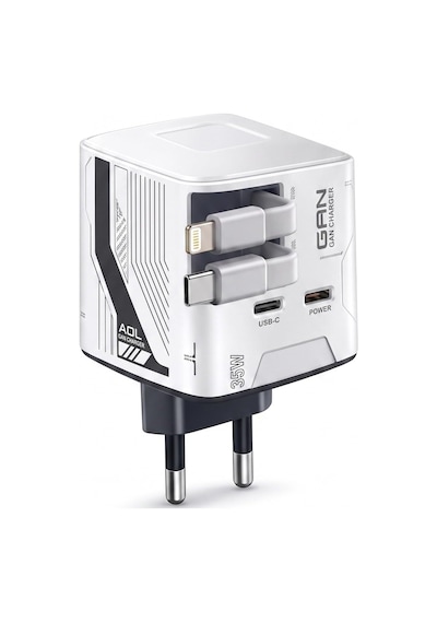 Tr Ac-122 40w Hızlı Şarj Adaptörü, 2x Usb-c Çıkışlı Çoklu Şarj Cihazı
