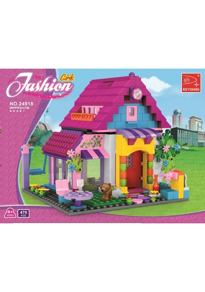 Ausini Fashion Girl 473 Parça Bahçeli Yazlık Ev Pembe