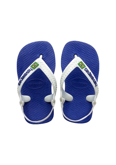 Havaianas Baby Brasıl Logo Iı Erkek Bebek Parmak Arası Sandalet 4140577 2711 Mavi