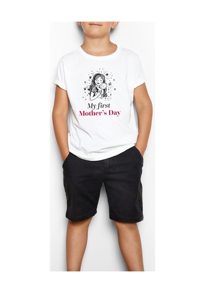 Tshirthane Anneler Günü Çocuk Tişört Beyaz
