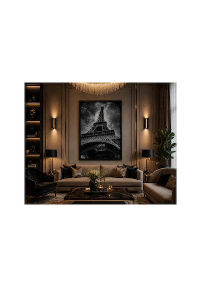 Eyfel Kulesi Mdf Çerçeveli Tablo 70x50 Cm 5 Cm Derin Çerçeve Premium Kanvas Tuval Baskı Modern Eyfel Kulesi Mdf Çerçeveli Tablo 70x50 Cm 5 Cm Derin Çerçeve Premium Kanvas Tuval Baskı Modern