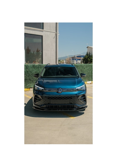 Volkswagen Tiguan R-line 2024+ Body Kit Seti Ön Lip + Difüzör + Marşpiyel + Flap + Tavan Spoileri