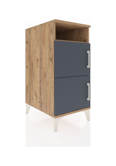Kronos Komodin 2 Raflı 2 Kapaklı 44x59x96 Çam-antrasit Atlas Çam Kronos Komodin 2 Raflı 2 Kapaklı 44x59x96 Çam-antrasit Atlas Çam