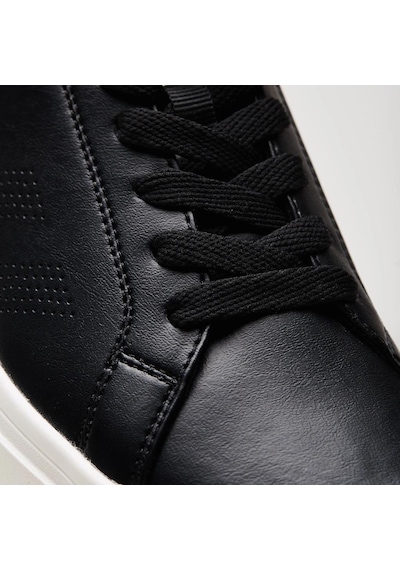 Lescon Loyal 36-40 Siyah Beyaz Casual Anatomik Günlük Spor Ayakkabısı Siyah