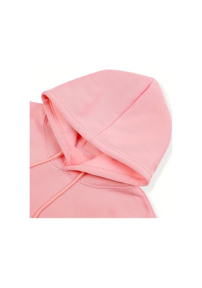Nevermind Yıldız Desenli Baskılı Hoodie Trend Sevgili Kombini Oversize 3 Pembe