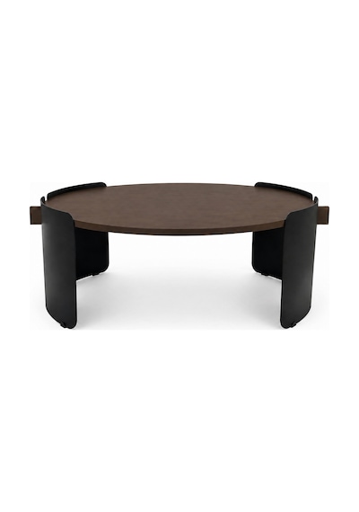 Orbit Yuvarlak Orta Sehpa Çap 90cm Mat Ceviz Ve Mat Siyah Metal Ayak 35cm Modern Tasarım Dekoratif Ceviz - Siyah Orbit Yuvarlak Orta Sehpa Çap 90cm Mat Ceviz Ve Mat Siyah Metal Ayak 35cm Modern Tasarım Dekoratif Ceviz - Siyah