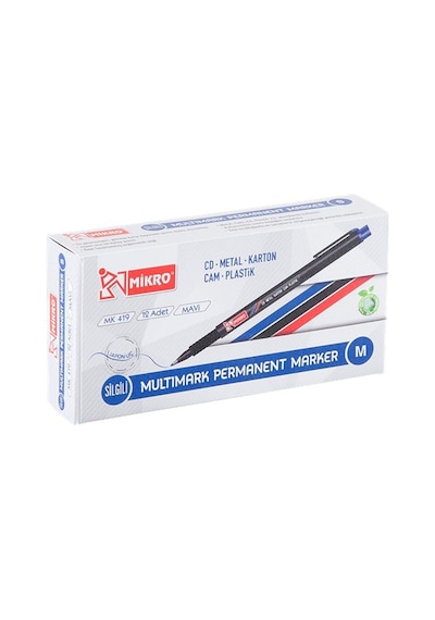 Mikro Asetat Kalemi Permanent M Seri Mavi Mk 419 Çok Renkli