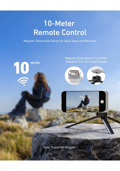 Telesın Fun Shot Manyetik Telefon Kamera Kavrama İphone Ve Android İçin Çıkarılabilir Kablosuz Deklanşör Uzaktan Kumanda, 1/4" Tripod Vida, Konforlu Ergonomik Kamera Kavrama Kolu Tutucu Sku: Smgstkc4 Telesın Fun Shot Manyetik Telefon Kamera Kavrama İphone Ve Android İçin Çıkarılabilir Kablosuz Deklanşör Uzaktan Kumanda, 1/4" Tripod Vida, Konforlu Ergonomik Kamera Kavrama Kolu Tutucu Sku: Smgstkc4