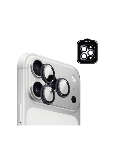 Apple iPhone Uyumlu 17 Pro / Apple iPhone Uyumlu 17 Pro Max İçin Ipg Prolens Kamera Lens Koruyucu Alüminyum Cd Çerçeveli, Kırılmaz Cam Lacivert