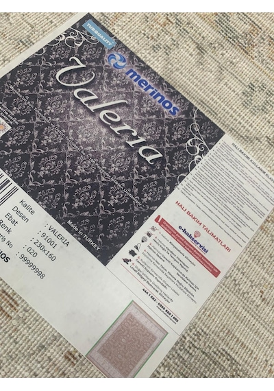 Merinos Halı Valeria 91001 020 Serisi Salon Oturma Yatak Odası Halısı Kahve
