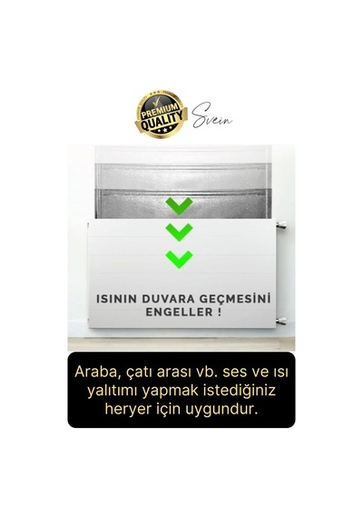 1 Adet Petek Arkası 1 Cm Isı Yalıtım Levhası Radyatör İzolasyon Kalorifer Ev Ofis Tasarruf Arkalığı