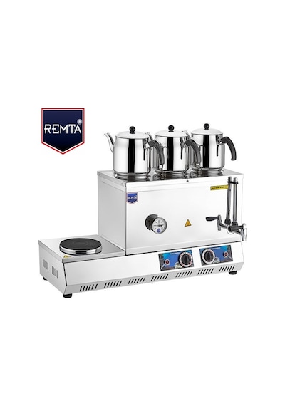 Remta 55 Model Üç Demlikli Elektrikli Çay Ocağı 33 Lt -Çay Kazanı