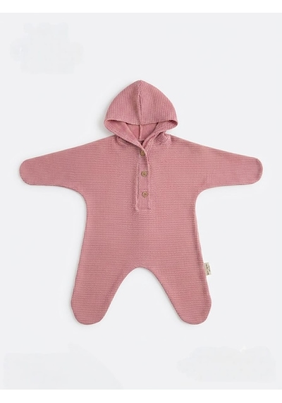 Asiltr Yıldız Şekilli Bebek Tulumu Pembe