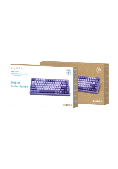 Philips EVNIA SPK8618 Mekanik RGB 81 Tuş USB Bluetooth 2.4 G Kablosuz Oyuncu Klavyesi