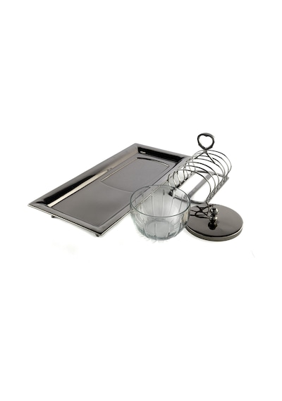 Mikasa Moor Füme Tost Servis Tabağı 37x17x14 Cm