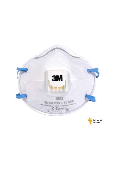 3M 8822 Ventilli Toz Maskesi Ffp2 (10 Adet/Kutu)