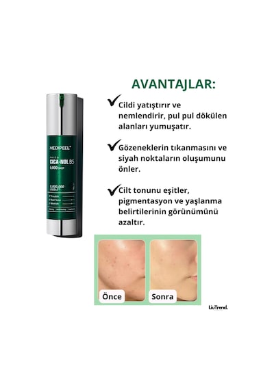 Medipeel Phyto Cicanol B5 6000 Shot Serum 50 Ml Spiküller Ve Centella İçeren Yüz İçin Peeling Serumu