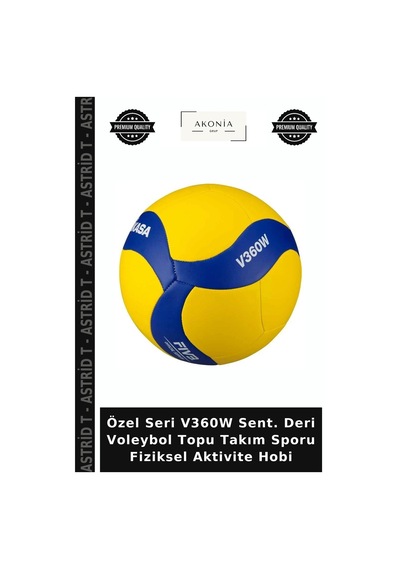 Özel Seri V360w Sent. Deri Voleybol Topu Takım Sporu Fiziksel Aktivite Hobi Çok Renkli