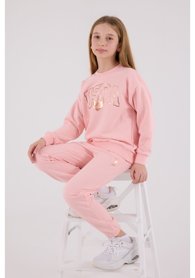 U.S. Polo Assn. Erkek Çocuk Pembe Eşofman Takımı Us2318-c-v1 Pembe