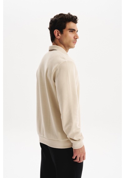 AR-MA Arma Erkek Regular Fit Selanik Kumaş Düğmeli Polo Yaka Sweatshirt Pamuk Polyester Karışımlı K30564699202 Bej AR-MA Arma Erkek Regular Fit Selanik Kumaş Düğmeli Polo Yaka Sweatshirt Pamuk Polyester Karışımlı K30564699202 Bej