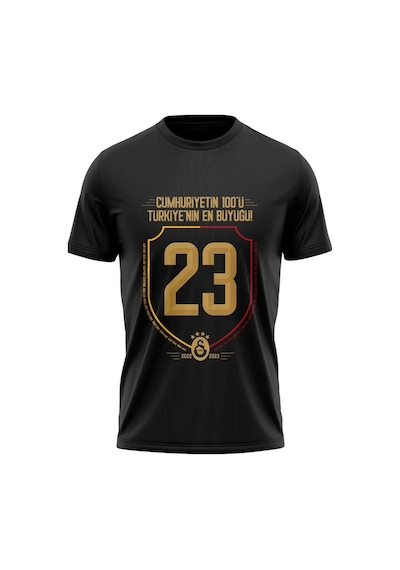 Galatasaray Lisanslı 2023 Şampiyonluk Çocuk T-shirt Siyah