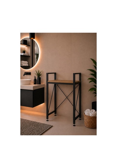 Lifos Çam/siyah Raflı Çamaşır Makinesi Dolabı Kurutma Makinesi Dolabı Metal Banyo Dolabı Lifos Çam/siyah Raflı Çamaşır Makinesi Dolabı Kurutma Makinesi Dolabı Metal Banyo Dolabı