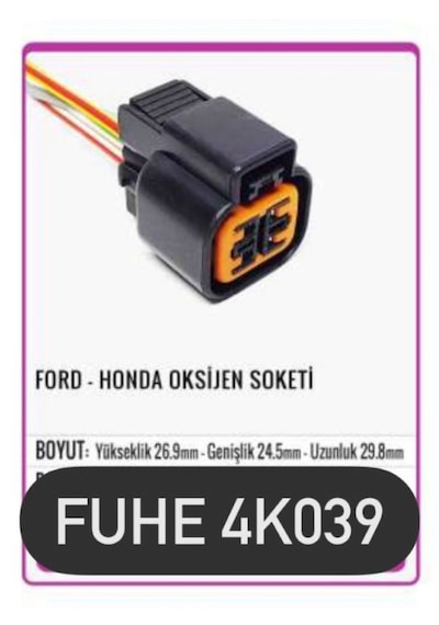 Fhe 4k039 Ford-honda Oksijen Soket