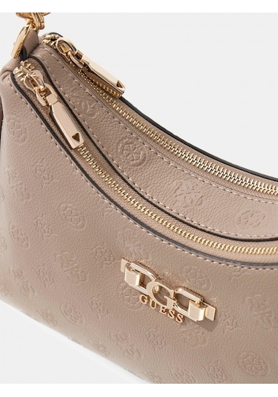 Guess Anise Çift Fermuarlı Kadın Siyah Omuz Çantası Hwpd9916180-dko Siyah