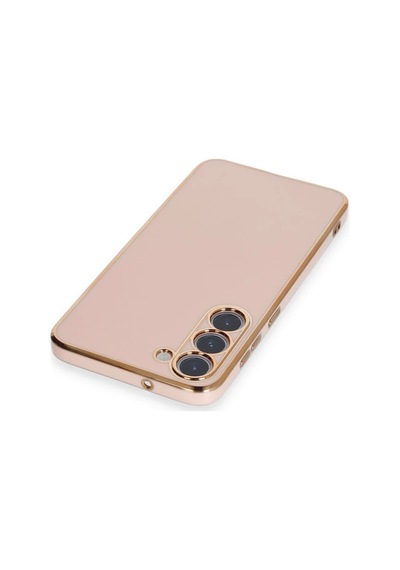 Samsung Galaxy S23 Plus Kılıf Volet Silikon - Pembe Altın