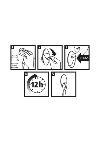 Permanent Askı Plastik Küçük Oval Beyaz 2 Adet X 3 Paket Toplam 6 Askı Diğer