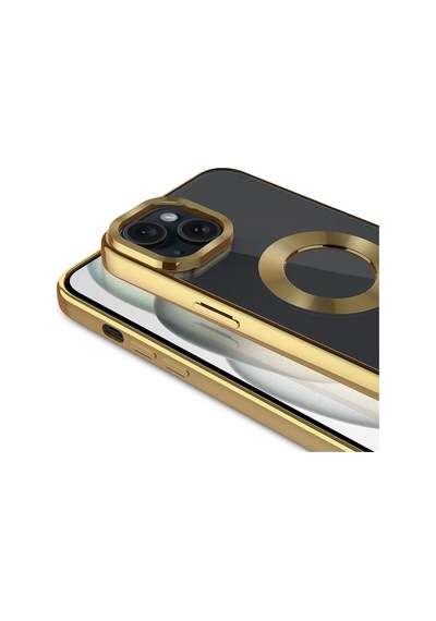 Apple Uyumlu iPhone  15 Plus Kılıf Tek Kamera Çerçeveli Logo Gösteren Zore Omega Kapak