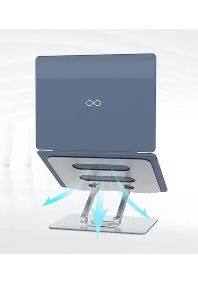 360 Derece Sonsuz Pozisyonda Dönebilen Katlanabilir Metal Alaşımlı Yükseklik Ve Açı Ayarlı Kaydırmaz Telefon Ve Tablet Standı Tablet Standı N03 1