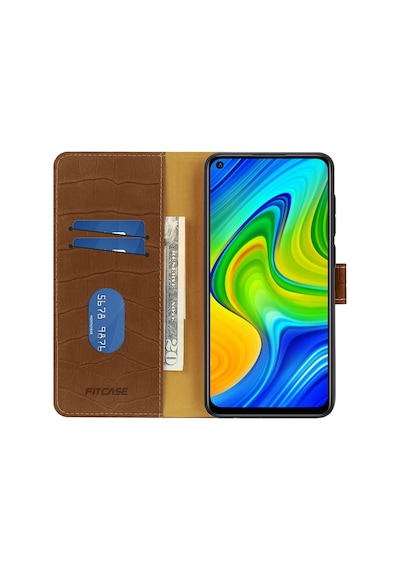 Xiaomi Redmi Note 9 Kilif Kroko Desen Kapakli Cüzdanli 489990448