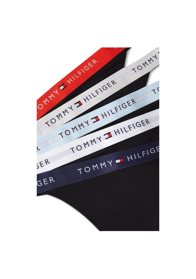 Tommy Hilfiger Kadın 5'li Paket Siyah Tanga Külot-14820