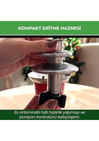 Kcf-5941 Çikolata Çeşmesi Ve Fondü Makinesi 2 Isı Seviyesi, Kolay Temizlik, Eğlenceli Sunum Keyfi