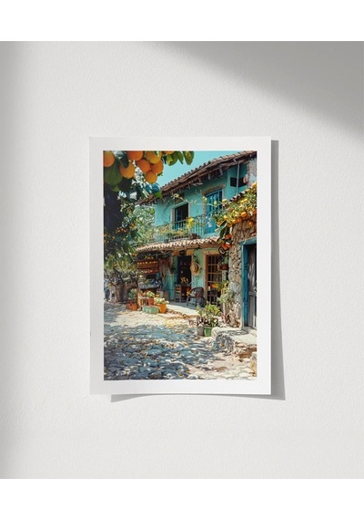 Çerçevesiz Poster Taş Sokakların Huzuru