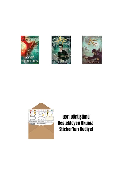 Son Ejderha + Artemis Fowl 8 - Son Muhafız + Artemis Fowl 6 - Zaman Paradoksu + Okuma Sticker'ları