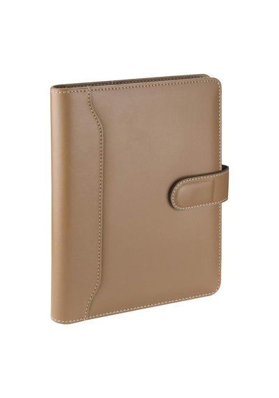 5256 Ajanda Tarihsiz Kareli 17x24 Cm. Ajanda/defter Hesap Makineli Suni Deri Organizer, Vizon Çok Renkli