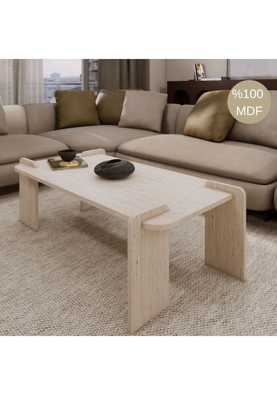 Fuji Dekoratif Orta Sehpa Traverten