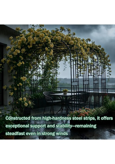 Tırmanma Bitkileri İçin Pergola İle Bahçe Kemeri, Paslanmaz Metal Çerçeve, Galvanizli Çelik Çerçeve, Düğün Pe Diğer