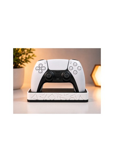 Ps5 Uyumlu Dualsense Oyun Kolu Standı Masaüstü Controller Tutucu Dekoratif Gamepad Standı Beyaz